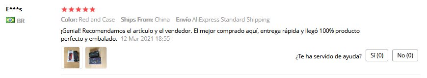 comentarios aliexpress